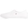 Tommy Hilfiger Donna Sneakers con Suola Preformata Canvas Lace Up Eleganti, Bianco (White), 40