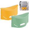 Lvjkes Sgabello pieghevole, Sgabello pieghevole portatile 2 in 1, Portata 75 kg, Adatto a bambini e adulti, Adatto per Bagno, campeggio, camera dei bambini e viaggio (Giallo+Verde)