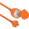 Electraline 01354 Prolunga giardino, 20 m, Arancione