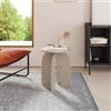 DEGHI Tavolino rotondo 40 cm beige con design moderno - Tigger