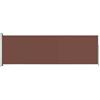 vidaXL Tenda da Sole Laterale Retrattile per Patio 200x600 cm Marrone