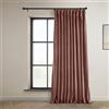 HPD Half Price Drapes Heritage - Tende oscuranti in velluto felpato, lunghe 213 cm, per camera da letto e soggiorno, 100 x 213 cm (larghezza x lunghezza), 1 pannello, rosa selvatica