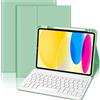 FOGARI Custodia Tastiera iPad 11 Generazione A16 2025/10 Generazione 10.9 2022 per Apple Pencil, Italiano QWERTY Tastiera Bluetooth Rimovibile per iPad 10 Gen/11 Gen A16 2025, Verde