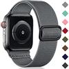Oielai Solo Loop Compatibile con Cinturino Apple Watch 46mm 45mm 44mm 42mm, Cinturino di Ricambio Sportivo in Nylon Regolabile per iWatch Series SE 10/9/8/7/6/5/4/3/2/1