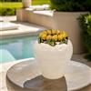 Ceramiche di Caltagirone Sofia Vaso Boccia in Ceramica di Caltagirone h 27 cm — Linea Limoni Siciliani - 27 cm / Limoni Siciliani
