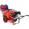 AgriEuro TOP-LINE Kit motopompa irroratrice Comet MP 30 Loncin G200F e carrello Dal Degan con serbatoio 150 lt
