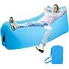 Melldrry Divano Gonfiabile, Sdraio Air con Pacchetto Portatile, Divano ad Aria Air Campeggio per Viaggi, all'aperto, Campeggio, Escursionismo, Piscina e Feste in Spiaggia