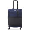 RONCATO METROPOLITAN Set valigie trolley Grande, Medio e Cabina, con sistema di chiusura TSA, Espandibile con zip, morbido - Blu Notte