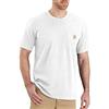 Carhartt Relaxed Fit Heavyweight Short-Sleeve K87 Pocket T-Shirt, Maglietta da lavoro Utility Uomo, Bianco (White), L