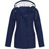 SYDUZAX Giacche Impermeabile Donna Giubbotti Impermeabili con Cappuccio Trench Giacca a Vento Leggera Giacca Antipioggia Allentata con Coulisse Capispalla Sportiva con Cappuccio Giacca da Trekking all'Aperto