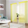 HSYLYM, tenda con frange in perline, da usare come divisore o come decorazione per la casa, Poliestere, Giallo, 90x200cm