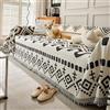 VanderHOME Coperta per divano in ciniglia, Copridivano a 1/2/3/4 Posti, Protezione Lavabile per Divano, Ideale Come Telo Arredo, Salva Divano, Coperta Picnic 180 * 130cm-Nero
