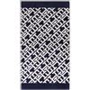 Tommy Hilfiger, Telo Mare o Piscina Maxi Spugna di Puro Cotone Cinigliato Spirit Navy 90x170 cm