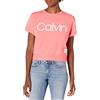 Calvin Klein Calvin Logo Short Sleeve Crew Neck Pullover Maglia di Tuta, Energia, L Donna