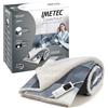 Imetec CaldoPlaid Tartan Grey, Plaid riscaldabile, Morbida Coperta elettrica 160x120 cm, Basso Consumo, Tecnologia Adapto, Dispositivo di Sicurezza, Rapido Riscaldamento, 6 Temperature, Lavabile