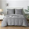 Good Nite Copripiumino Matrimoniale 135x200 Bedding Copripiumino 2 Pezz Microfibra Copripiumino 135x200cm + Federe 80x80cm×1 Grigio