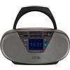 AIWA - BBTU-500DAB/BK Lettore CD Multifunzione, Bluetooth, Lettore CD/CDR/RW/MP3, Radio DAB+/FM, Lettore USB-MP3, Aux-in 3.5 mm, Cuffia 3.5 mm, Funzioni Orologio/Sveglia, con Telecomando, Colore Nero