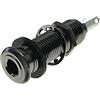 KAISH Jack stereo in rame per chitarra e basso, 6,35 mm, a cilindro, 4 pin, nichel nero