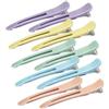 ZUYIST 10 Pezzi Becchi D'oca Per Capelli Antiscivolo con Striscia in Silicone, Mollette Capelli Donna Ispessita, Pinze per Capelli di Estensione, Fermagli per Capelli per Lo Styling Della Sezione