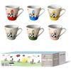 kasaviva Set 6 Tazzine Tazze Caffè in Ceramica senza Piattini Sweet Home