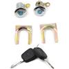 CANTONDZ Kit cilindro serratura porta e 2 chiavi compatibile con PEUGEOT 107 citroën C1 TOYOTA Aygo 05-14 serratura della porta del cilindro