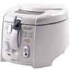 De'Longhi F28533.W1 RotoFry Friggitrice con Cestello Rotante, Frittura Leggera, Facile Pulizia Grazie alla Vasca Removibile, Termostato Regolabile, Timer con Segnale Acustico, Capacità olio 1,3L