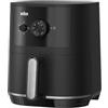 Braun MultiFry 3 HF3000 Friggitrice ad Aria da 4,3L, Forno ad Aria con Controllo della Temperatura 80-200°, Tecnologia RealAir, Timer 60', 12 Programmi Preimpostati, Controllo Touch, 1500W, Nero Opaco