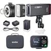 Godox AD200Pro II AD200 Pro II Flash Fotocamera Speedlight 200Ws Led Video Light, TTL 2.4G, HSS, 500 Flash a piena potenza, per fotocamere Sony Canon Nikon Fuji Olympus (AD200 AD200Pro aggiornato)