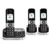 ALCATEL F890 Voice Trio - Telefono Fisso Senza Fili DECT Con Risponditore - Schermo Grafico ad Alta Risoluzione - Mani Libere - Blocco Chiamate - Suoneria VIP - Risponditore 50 Min - 3 Combinate -