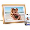 ARZOPA Cornice Digitale in Metallo WiFi 10,1 32GB HD IPS Schermo Tattile Arzopa APP Gratuita Condivisione Remota di Foto Video Illimitati Ruota Automatica Portafoto Digitale Regalo Perfetto - D10 Oro