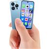 YOHOPE Smartphone mini, schermo HD da 3,88 pollici, doppia SIM con doppia standby,riconoscimento facciale Face ID, adatto per i bambini e gli studenti come telefono di backup, senza blocco (Blu-3G)