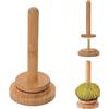 Pamtns Porta Filati di Lana Rimovibile in Legno Porta Gomitolo Legno per Uncinetto e Maglia Supporto per Filo Multifunzione Svolgitore di Lana Rotante Yarn Winder Accessori per Lavori a Maglia