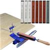 TOOSOAR Acciaino Professionale, Angolo Fisso Affilacoltelli Professionale, Knife Sharpener con 8 Pietre per Affilare, TOOSOAR Affilatore per Coltelli per Strumenti di Lucidatura di Precision
