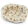 PetUp Cuccia Soft ovale con cuscino - Beige: 50cm - Cucce per cani da interno - 1° ORDINE? scegli lo sconto BZR5 / BZR20 + 200 punti fedeltà