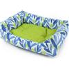 PetUp Cuccia Relax con cuscino rimovibile - Blu e verde: 56x70 - Cucce per cani da interno - 1° ORDINE? scegli lo sconto BZR5 / BZR20 + 200 punti fedeltà