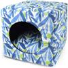PetUp Cuccia Cubo - Blu e verde - Cuccia per gatti - 1° ORDINE? scegli lo sconto BZR5 / BZR20 + 200 punti fedeltà