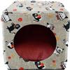 PetUp Cuccia Cubo - Fantasia Gattini - Cuccia per gatti - 1° ORDINE? scegli lo sconto BZR5 / BZR20 + 200 punti fedeltà