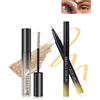 Lestpola Mascara e Eyeliner Glitter Oro, Mascara Colore Diamante Glitter Volume e Lunghezza, Liquido Matita Occhi Metallo Lucido, Lunga Durata e Waterproof, Anti-sbavatura, Trucco Regalo per Donna