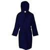 Jenny Sesal Accappatoio in microfibra con cappuccio e cintura Uomo/Donna confezione salvaspazio (XL, Blue Navy)