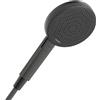 hansgrohe Raindance Alive Select S doccetta, 3 tipi di getto, 24511340, Raindance Alive Select S nero cromato spazzolato [Rubinetteria Bagno > Doccette / Supporti]