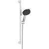 hansgrohe Raindance Alive Select S set doccia con asta saliscendi, 3 tipi di getto, 24600000, Raindance Alive Select S cromo/grafite [Rubinetteria Bagno > Set Doccia]