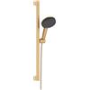 hansgrohe Raindance Alive Select S set doccia con asta saliscendi, 3 tipi di getto, 24600140, Raindance Alive Select S bronzo spazzolato/grafite [Rubinetteria Bagno > Set Doccia]