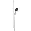 hansgrohe Raindance Alive Select S set doccia con asta saliscendi, 3 tipi di getto, 24601000, Raindance Alive Select S cromo/grafite [Rubinetteria Bagno > Set Doccia]