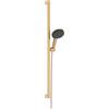 hansgrohe Raindance Alive Select S set doccia con asta saliscendi, 3 tipi di getto, 24601140, Raindance Alive Select S bronzo spazzolato/grafite [Rubinetteria Bagno > Set Doccia]