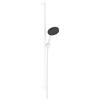 hansgrohe Raindance Alive Select S set doccia con asta saliscendi, 3 tipi di getto, 24601700, Raindance Alive Select S bianco opaco/grafite [Rubinetteria Bagno > Set Doccia]