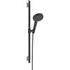 hansgrohe Raindance Alive Select S set doccia con asta saliscendi, 3 tipi di getto, 24602340, Raindance Alive Select S nero cromato spazzolato/grafite [Rubinetteria Bagno > Set Doccia]