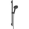 hansgrohe Raindance Alive Select S set doccia con asta saliscendi, 3 tipi di getto, 24602670, Raindance Alive Select S nero opaco/grafite [Rubinetteria Bagno > Set Doccia]