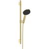 hansgrohe Raindance Alive Select S set doccia con asta saliscendi, 3 tipi di getto, 24602990, Raindance Alive Select S oro/grafite [Rubinetteria Bagno > Set Doccia]