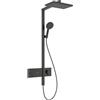 hansgrohe Raindance Alive Q colonna doccia con termostatico, 24581340, Raindance Alive Q nero cromato spazzolato/grafite [Rubinetteria Bagno > Colonne Doccia]