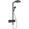 hansgrohe Raindance Alive S colonna doccia con termostatico, 24583340, Raindance Alive S nero cromato spazzolato/grafite [Rubinetteria Bagno > Colonne Doccia]